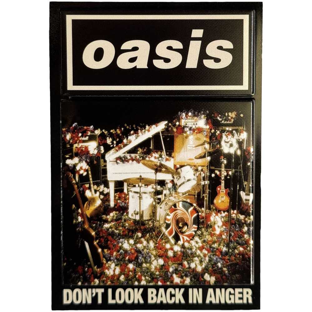 Oasis - Don't Look Back In Anger Single KÃ¼hlschrankmagnet - Schwarz/Mehrfarben